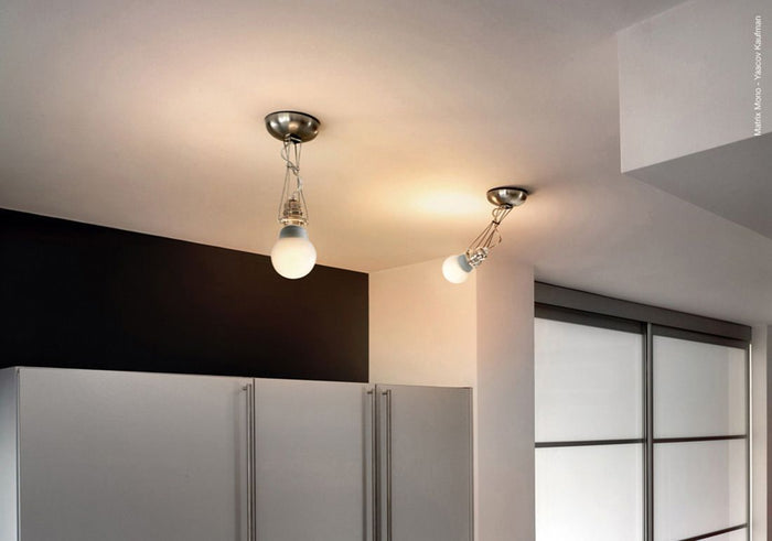 Lumina Matrix Mono wandlamp nikkel