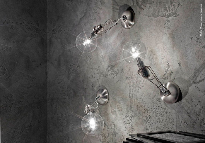 Lumina Matrix Mono wandlamp nikkel