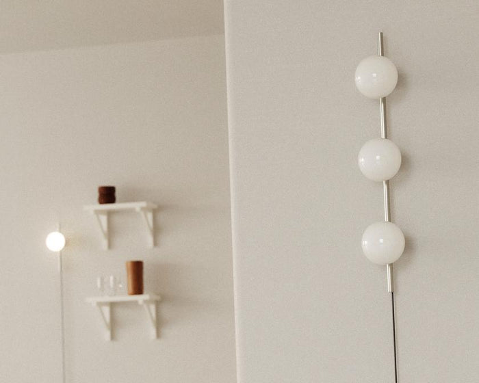 Frama Ovoid Triple wandlamp staal