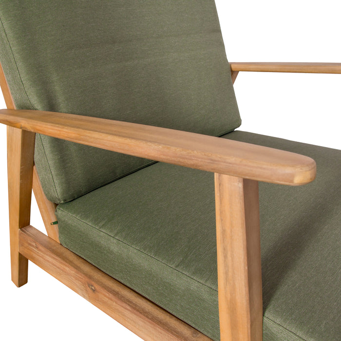 SenS-Line Lissabon Loungestoel Acaciahout - Groen