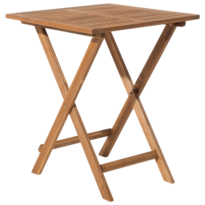 Beliani - FIJI - Bistroset voor 2 - Lichte houtkleur - Acaciahout