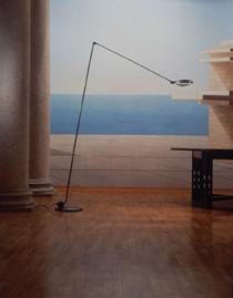 Lumina Elle 2 vloerlamp met dimmer wit