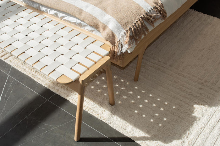 Klupa eetbank 120 white oil - White