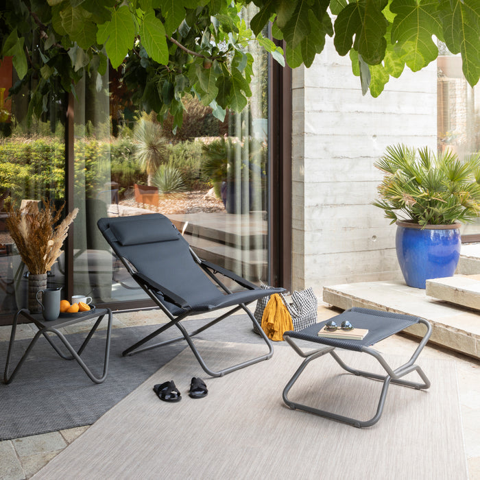 Lafuma Transabed Opvouwbare Ligstoel - Donkergrijs