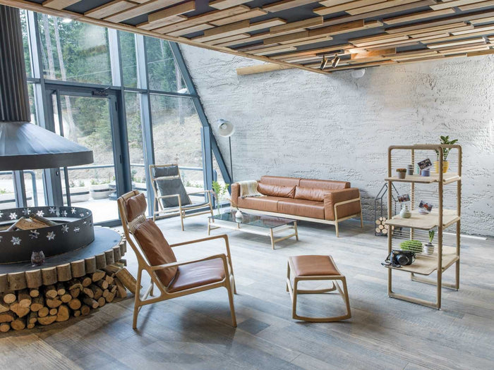 Dedo voetenbank Dakar Leather Grey 1258