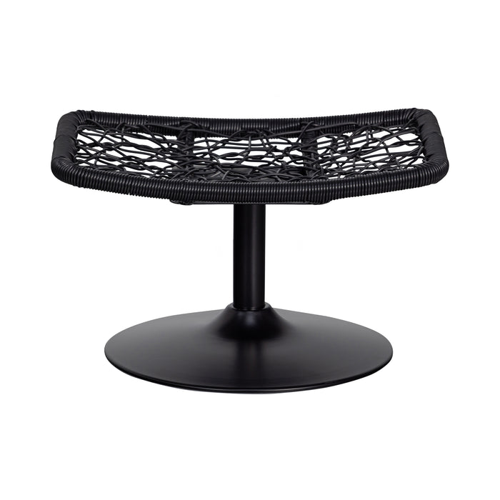 WOOOD Tuinhocker Vive - Rattan - Licht Bruin|Zwart - 37x63x46