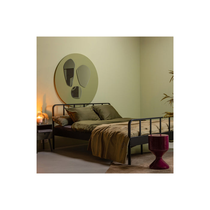 Woood Mees Tweepersoonsbed - Zwart - 160x200 cm