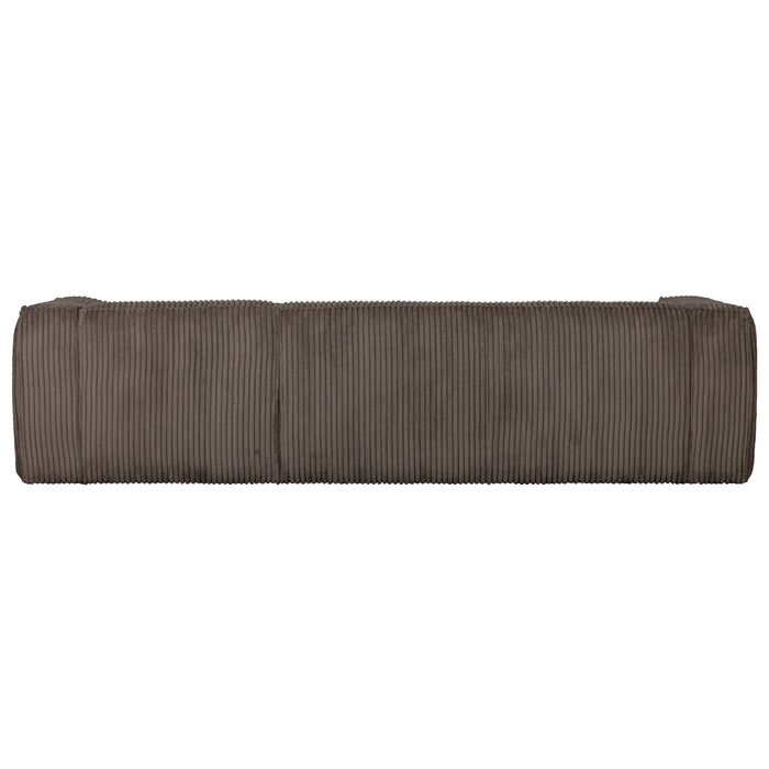 WOOOD Bean Hoekbank met Chaise Longue Rechts - Ribstof - Mud