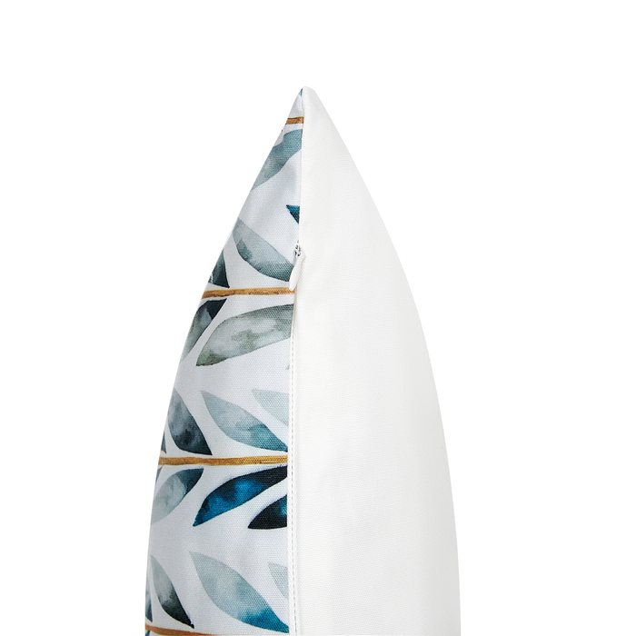 Beliani - LOANO - Sierkussen set van 2 - Wit|Groen - Polyester