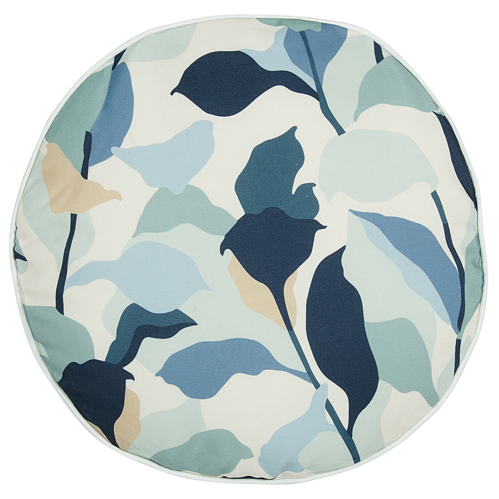 Beliani-VEGLINO-Tuinkussen set van 2-Donkerblauw- 40 cm-Polyester