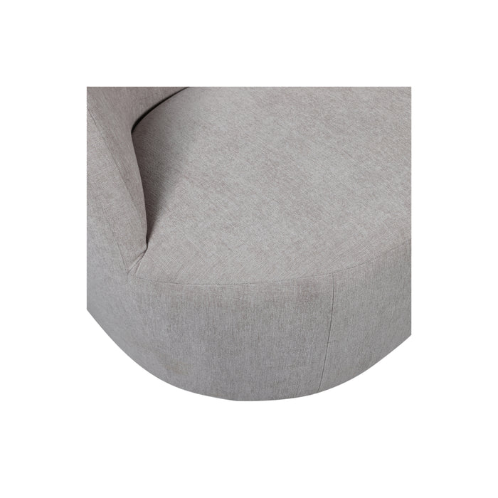 vtwonen Turn Draaifauteuil - Velvet - Naturel - 78x82x87