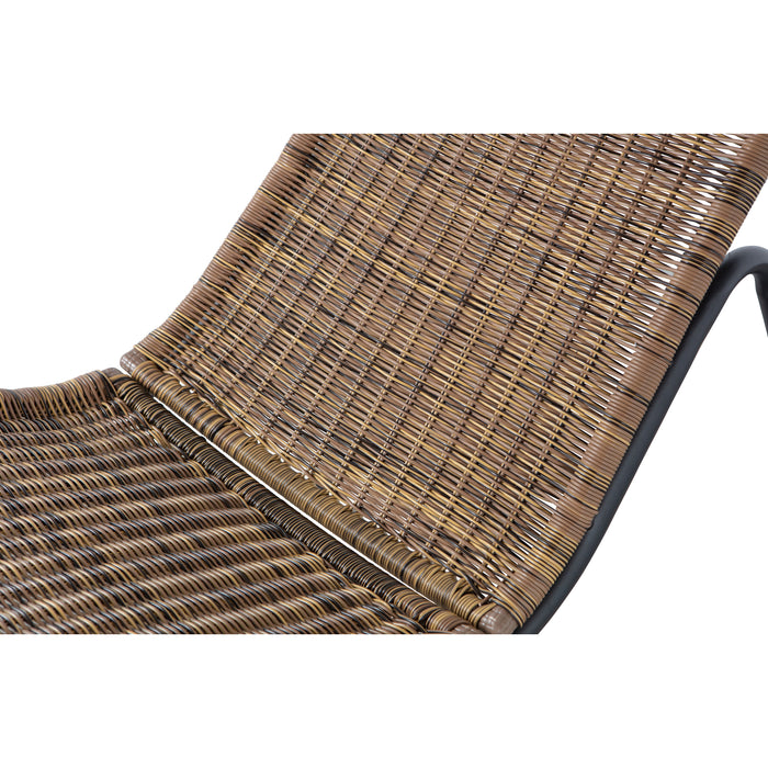 WOOOD Tom Schommelstoel Buiten - Rattan - Naturel - 97x51x95