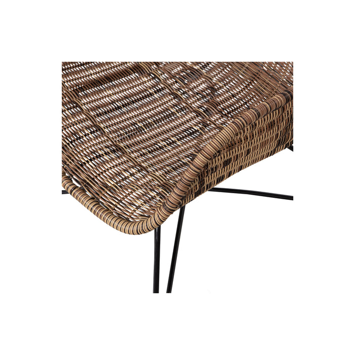 WOOOD Fauteuil Frankie - Rattan - Bruin Melange - 72x65x57