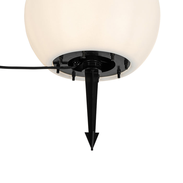 QAZQA Moderne buitenlamp wit 35 cm IP44 - Nura