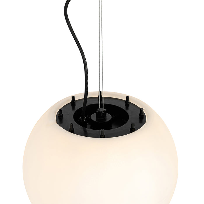 QAZQA Moderne buitenlamp wit 35 cm IP44 - Nura