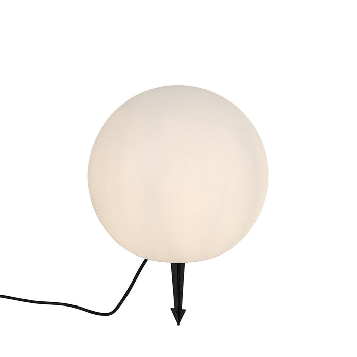 QAZQA Moderne buitenlamp wit 35 cm IP44 - Nura