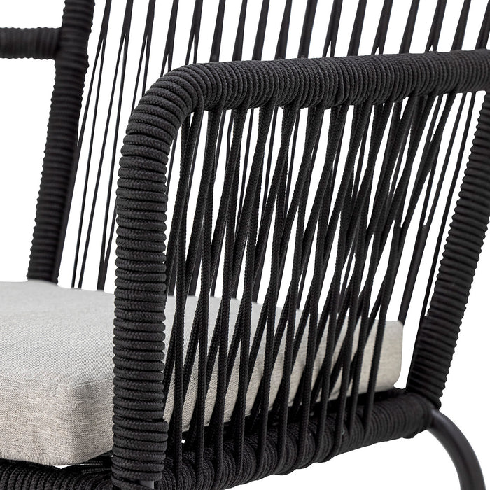 Bloomingville Santino Tuinstoel - Zwart