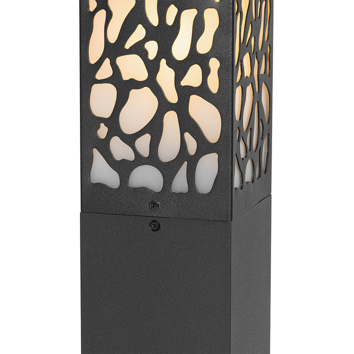 QAZQA Modern buiten paaltje zwart 90 cm IP44 - Nicole