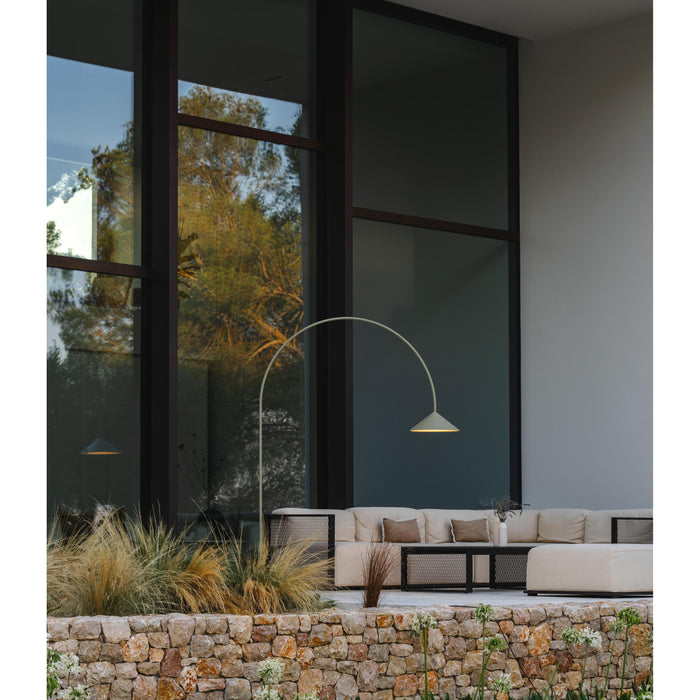 Vibia Out 4270 booglamp LED buiten Terra Red