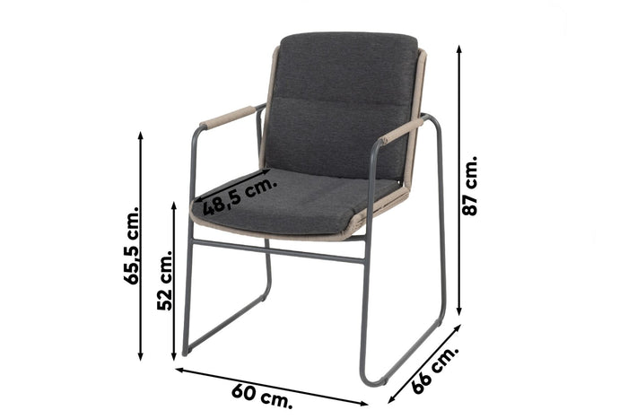 Taste Parma|Prado ronde tuinset - 5-delig - stapelbaar