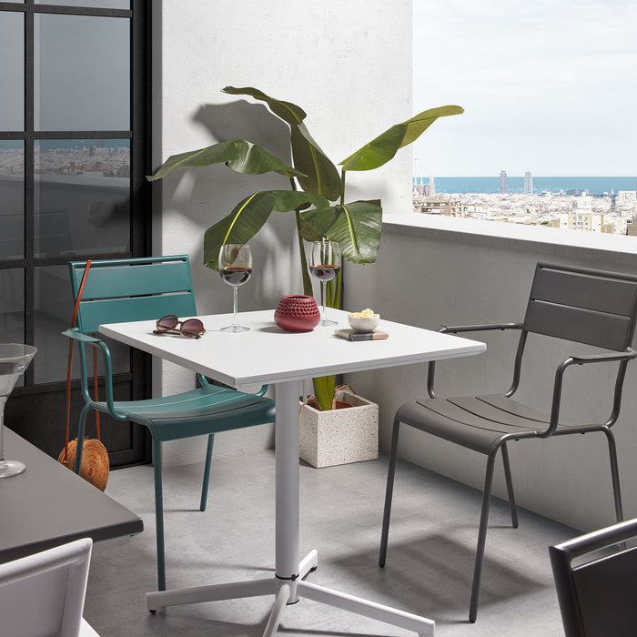 Kave Home - Bransc set van 2 vierkante zwart-witte terrazzo