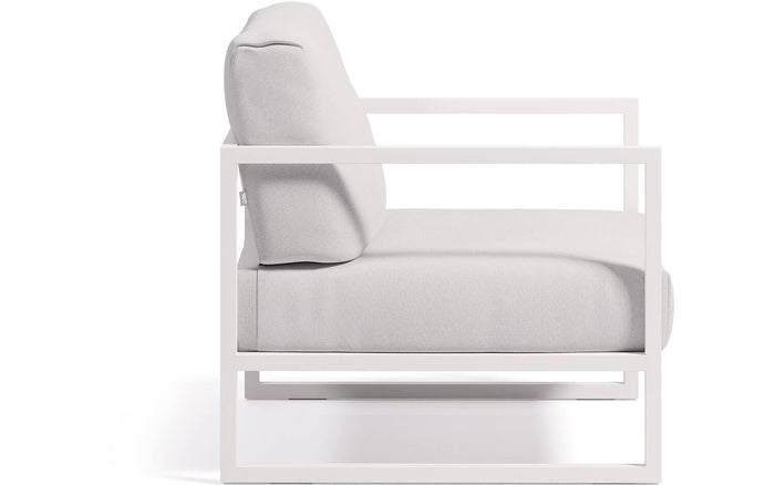 Kave Home - Comova fauteuil voor buiten van wit aluminium