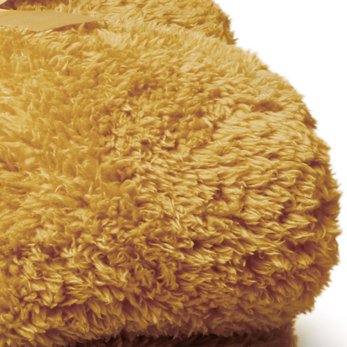 Unique Living Plaid Teddy - Geel|Oker - Polyester - 150xx200cm (BxHxD)