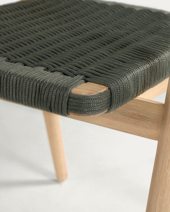 Kave Home - Majela stoel in massief 100% FSC eucalyptus met eiken