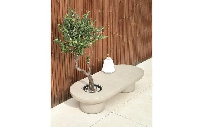 Kave Home - Taimi betonnen salontafel voor buiten Ø 140 x 60 cm