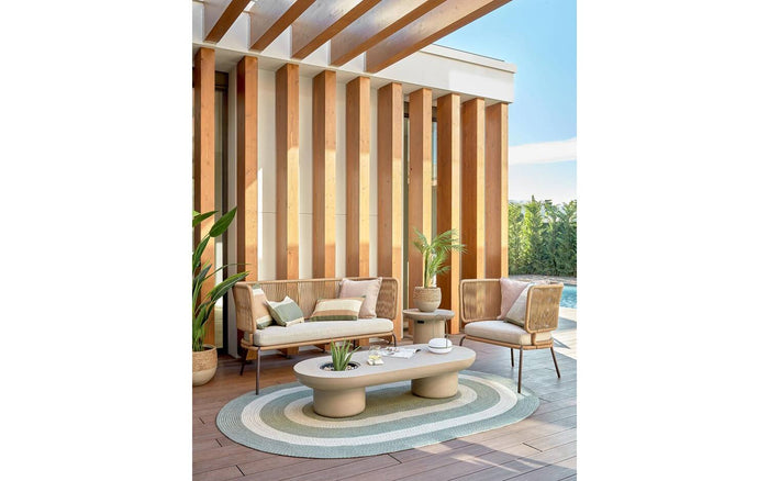 Kave Home - Taimi betonnen salontafel voor buiten Ø 140 x 60 cm