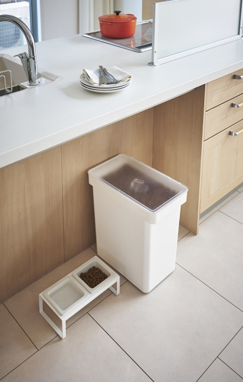 Yamazaki Huisdier Voedselcontainer (12kg) - Tower - Wit