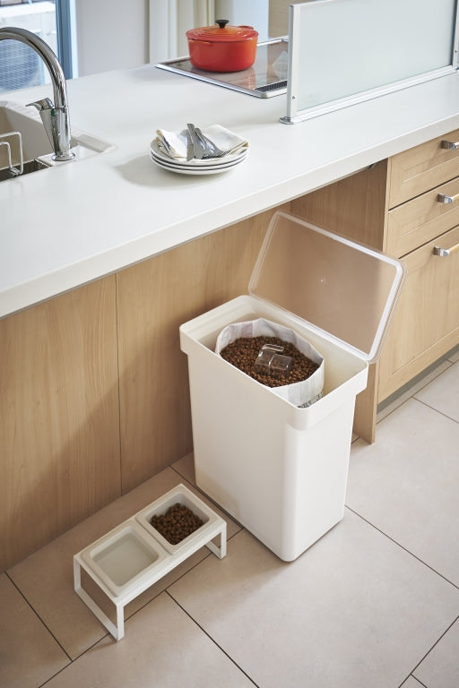 Yamazaki Huisdier Voedselcontainer (12kg) - Tower - Wit