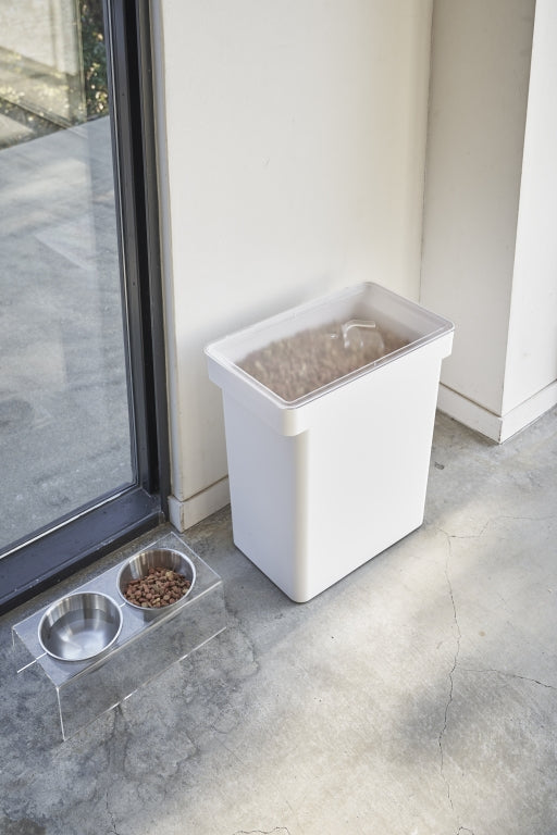 Yamazaki Huisdier Voedselcontainer (12kg) - Tower - Wit