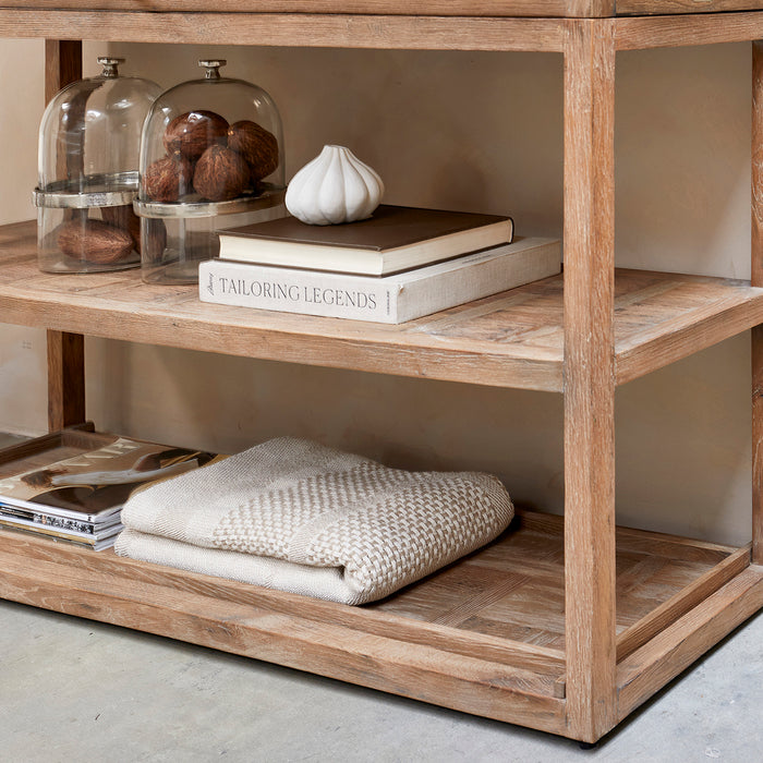 Riviera Maison Plaid Beige|Wit - Monogram Jacquard - Katoen