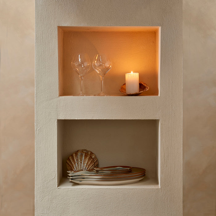 Riviera Maison Serveerschaaltje Beige - Lagos Fish - Porselein