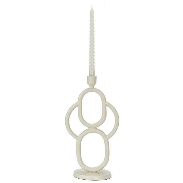 Woonexpress Kandelaar Ressen L - Beige - Metaal - 20x36x14cm (BxHxD)