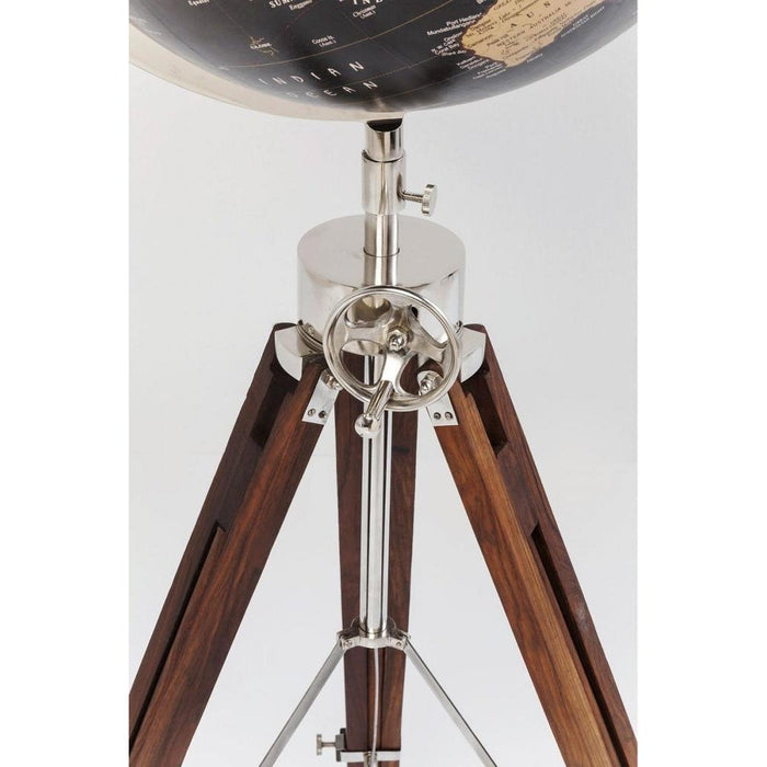 Kare Decofiguur Globe Earth Black