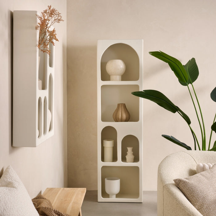 Light & Living Vaas Nukri M - Wit - Keramiek - 17x23x17cm (BxHxD)