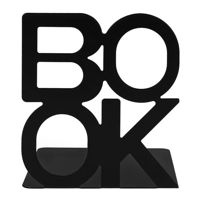 QUVIO Boekenstandaard "BOOK" - 1 paar - Zwart