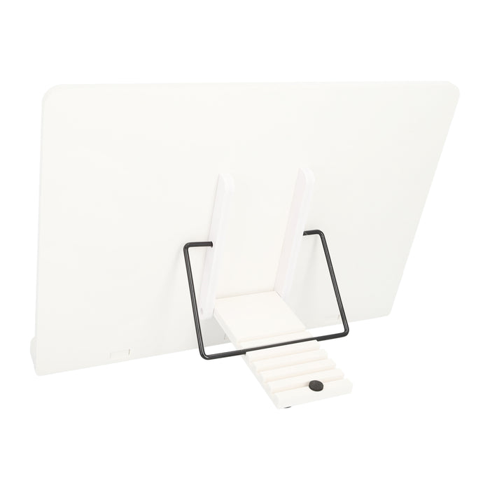 QUVIO Kookboekstandaard - 39 x 28 cm - Wit