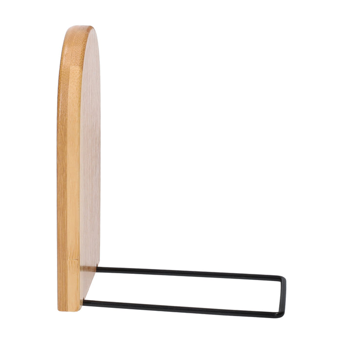 QUVIO Boekenstandaard - Metaal en hout - 1 Paar