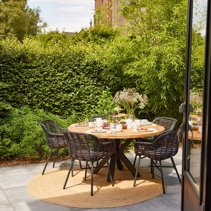 Hartman Stephanie Tuintafel - Ø 150 cm - Zwart