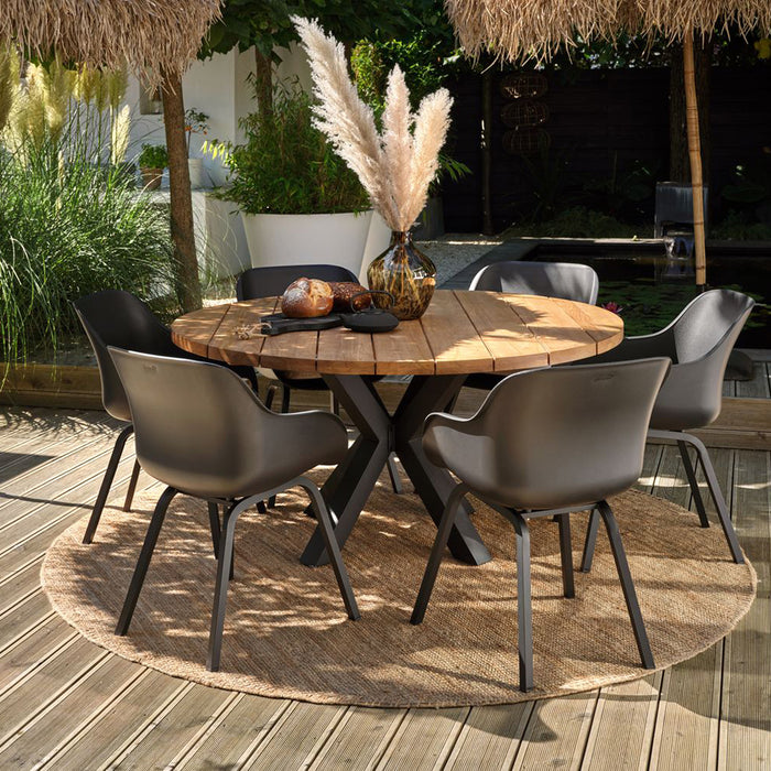 Hartman Stephanie Tuintafel - Ø 150 cm - Zwart