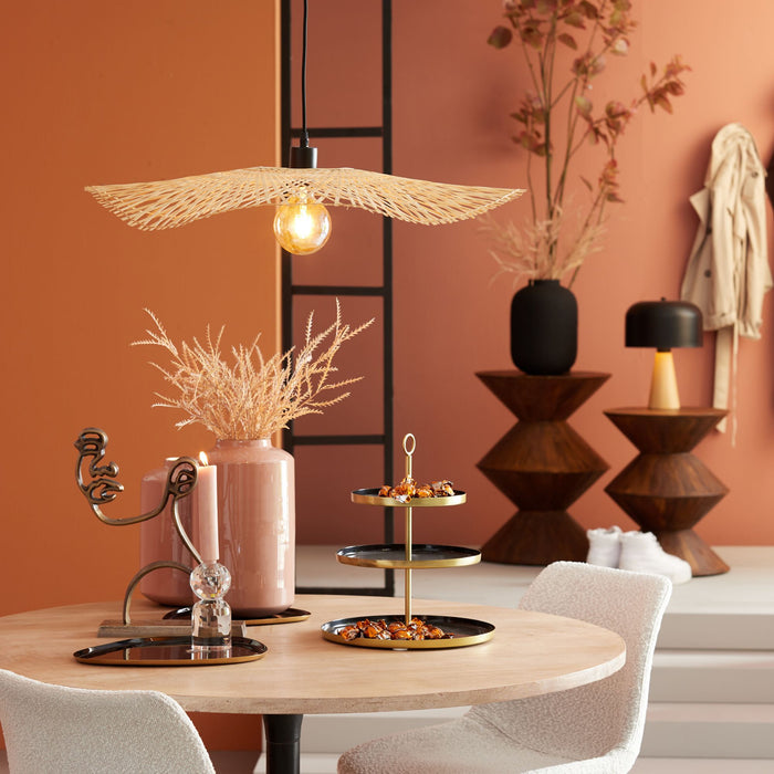 Luqaza Hanglamp Liene - Bamboe - 65x65x10cm