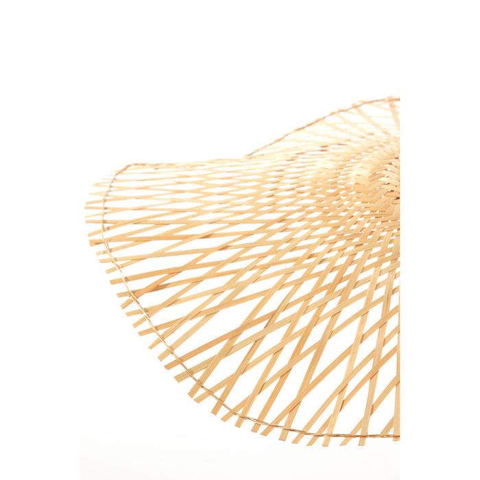Luqaza Hanglamp Liene - Bamboe - 65x65x10cm