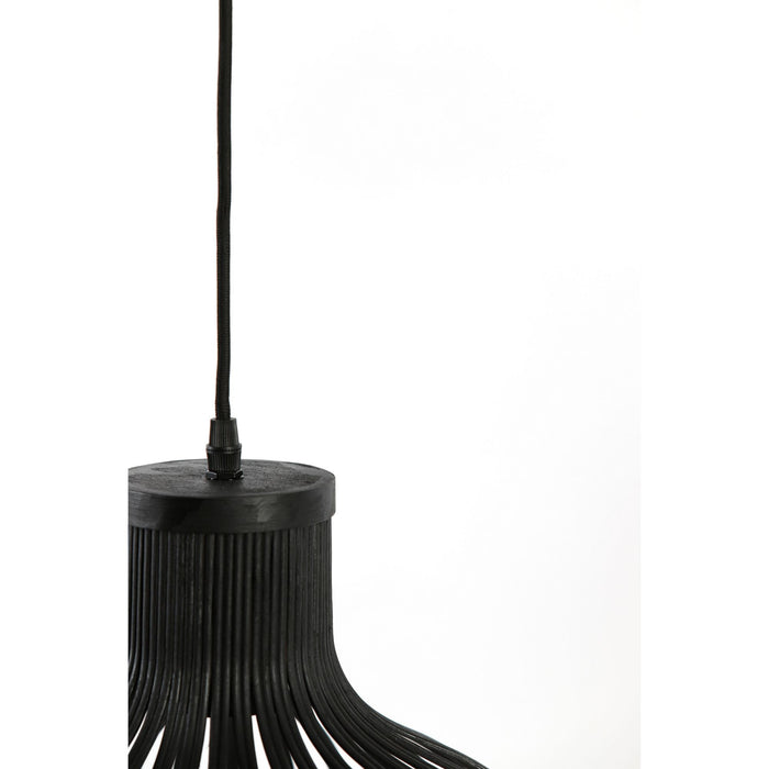 Luqaza Hanglamp Aliza - Bamboe|Zwart - Ø35cm