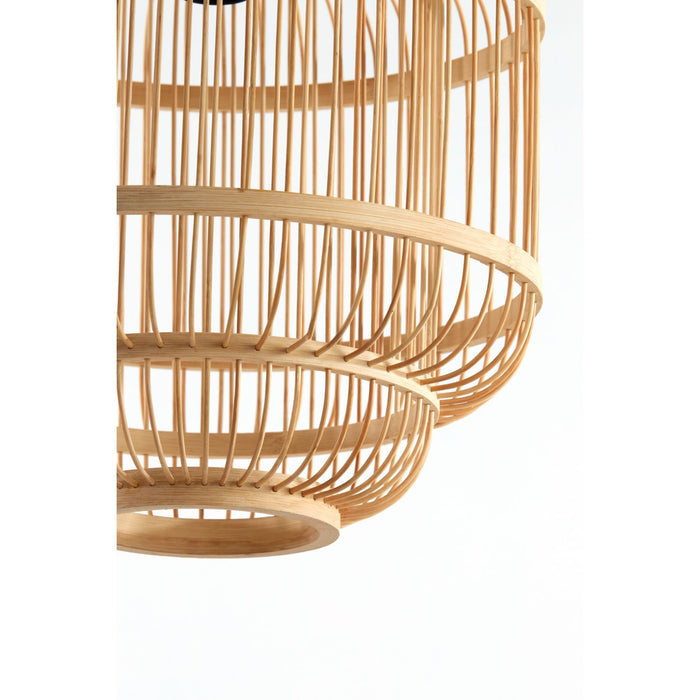 Luqaza Hanglamp Jeppe - Bamboe - 30x30x36cm