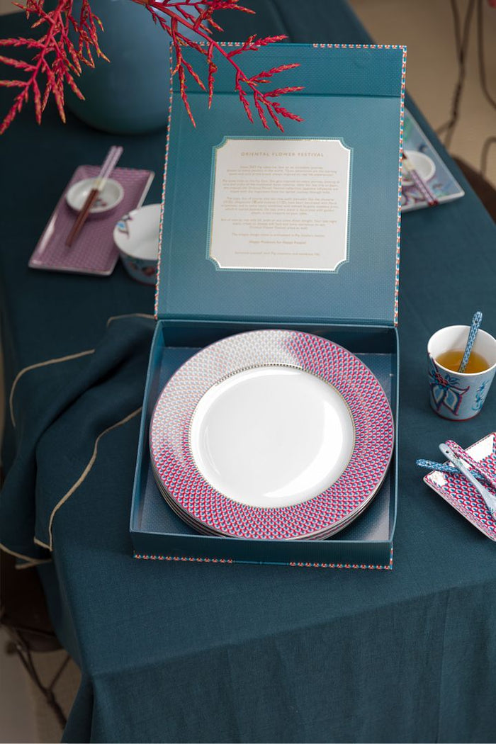 Pip Studio Borden - Flower Festival - Set van 4 - 26.5cm