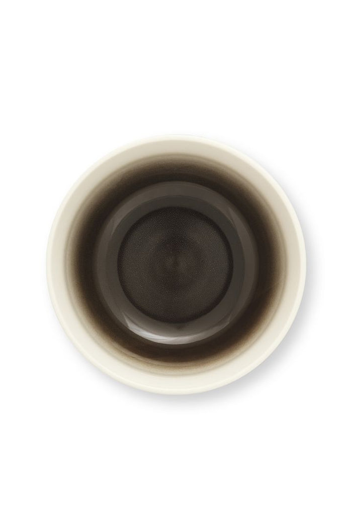 vtwonen Serveerkom - Porselein - Ø 23, 5 cm - Black Gradient