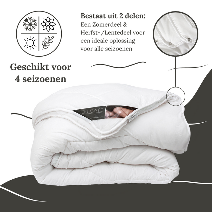 Ten Cate Synthetisch 4-Seizoenen Dekbed 200x200 cm